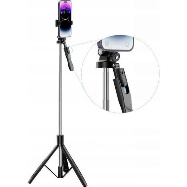 Perche för selfie - XO - SS15 - 180 cm - Svart - Stativ (Bluetooth)