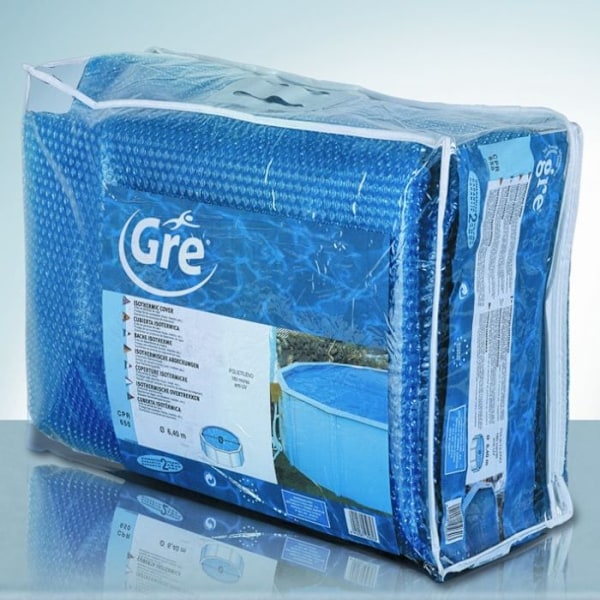 Bubbelskydd för GRE swimmingpool - Oval 500x340 cm - Anti U.V.A 180 mikron Blå