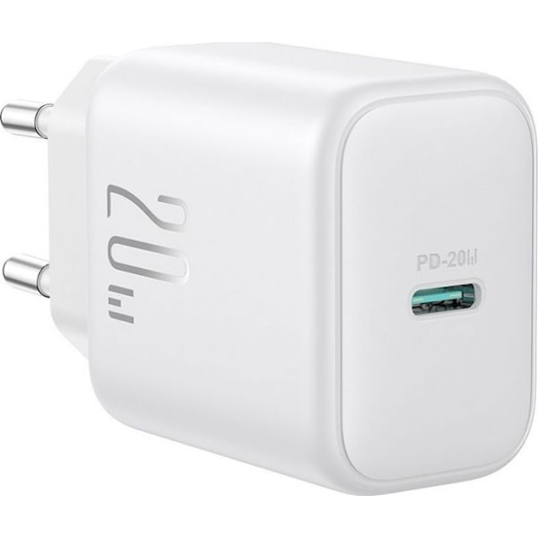 Laddare - nätadapter Joyroom Ladowarka Ladowarka JR-TCF20 sieciowa USB-C PD 20W - bila