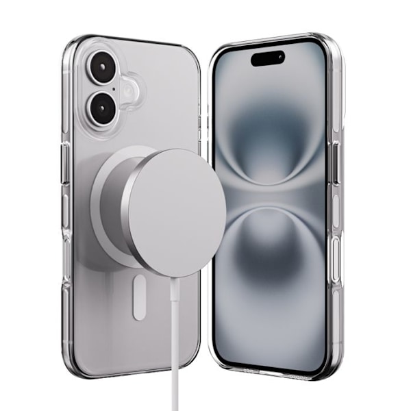 Coque iPhone 16 MagSafe (transparent) Crong Clear MAG Pro