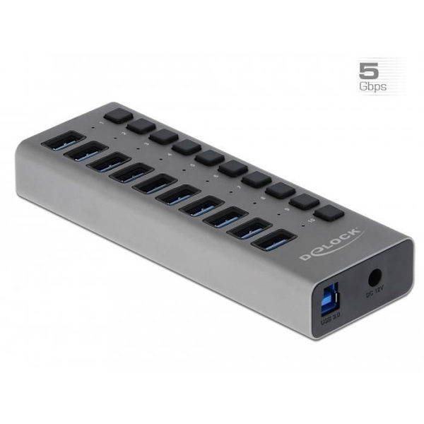 DELOCK 63670 HUB & KONCENTRATOR USB 3.2 GEN 1 (3.1 GEN 1) TYPE-B 5000