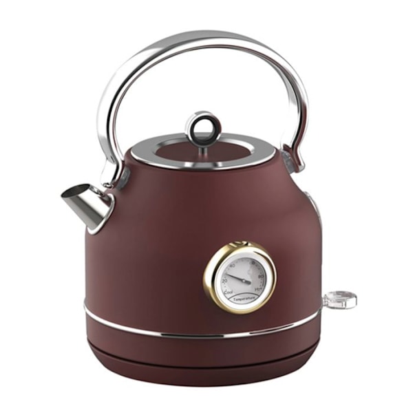Elektrisk Kanna - BERLINGER HAUS - BH-9516 - 1,7L - Termometer - Rostfritt Stål 18/10 bordeaux matt