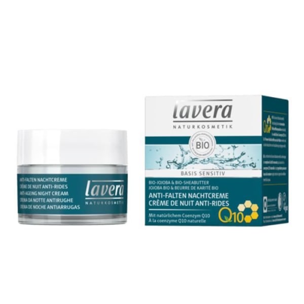 Lavera Basis Sensitiv Anti-Wrinkle Night Cream med Organic Q10 50ml