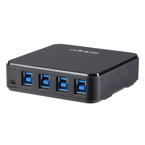 USB 3.0-hub - STARTECH - Delningsswitch med 4 ingångar / 4 utgångar - Strömförsörjning via USB