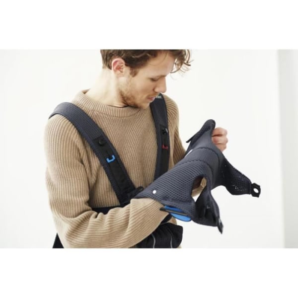 Bärsele Mini - BABYBJORN - 3D Mesh - Antracit - Fysiologisk - Blandat Antracit