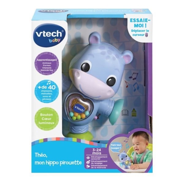 VTECH BABY - Theo, My Hippo Piruette