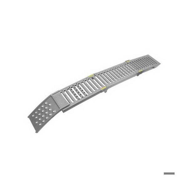Fällbar ramp - Ej specificerad - 2 meter - 250 kg - Stål - Silver Pengar