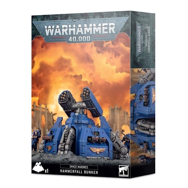 Modellsats att bygga Spelverkstad - 99120101294 - Warhammer 40k - Space Marine Bunker Hammerfall Black