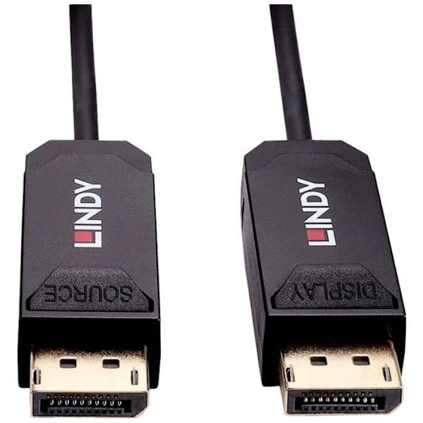 LINDY DisplayPort anslutningskabel DisplayPort-kontakt 10,00 m svart 38520 DisplayPort-kabel