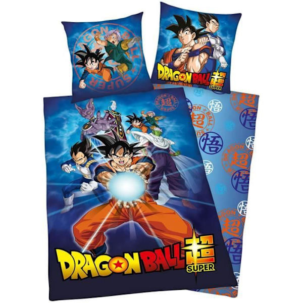 Dragon Ball Super sängkläder set - DRAGON BALL - Unisex - Flerfärgad - 100% bomull mångfärgad