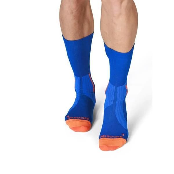 X-Socks Preform Warm Crew löparstrumpor två gånger blå/orange 42/44
