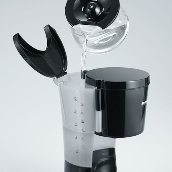 SEVERIN KA4479 filterkaffebryggare - Svart - 800 W - 1,4 L - Upp till 10 koppar Svart