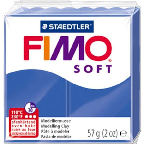 FIMO Polymer Clay - Brilliant Blue - 56g - Idealisk för smycken och kostymtillbehör Strålande blå