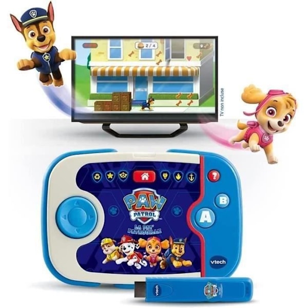 VTECH - PAW PATROL - ABC Smile TV - Min första pedagogiska TV-konsol Blå och vit