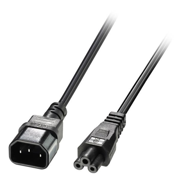 Förlängningssladd - Lindy - 30343 - 5m - C14 till C5 - Svart
