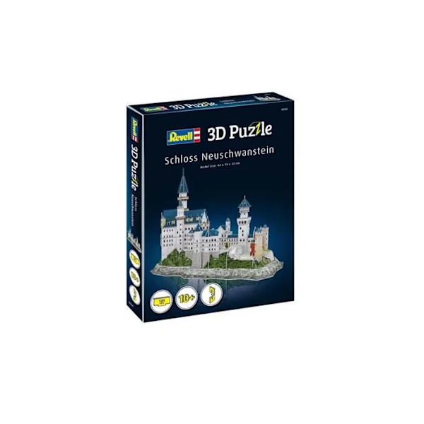 Neuschwanstein Castle 3D-pussel - Revell - 121 bitar - Fantasy Mixed Adult