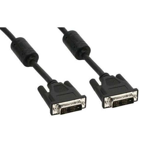 DVI-D anslutningskabel - INLINE - 2m - Svart