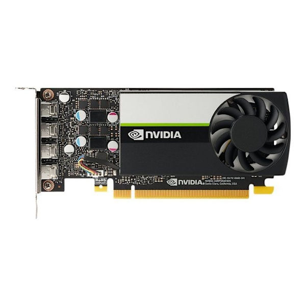 Grafikkort - HP - Quadro T1000 - 4 Go GDDR6 - PCI Express 3.0 - Professionell