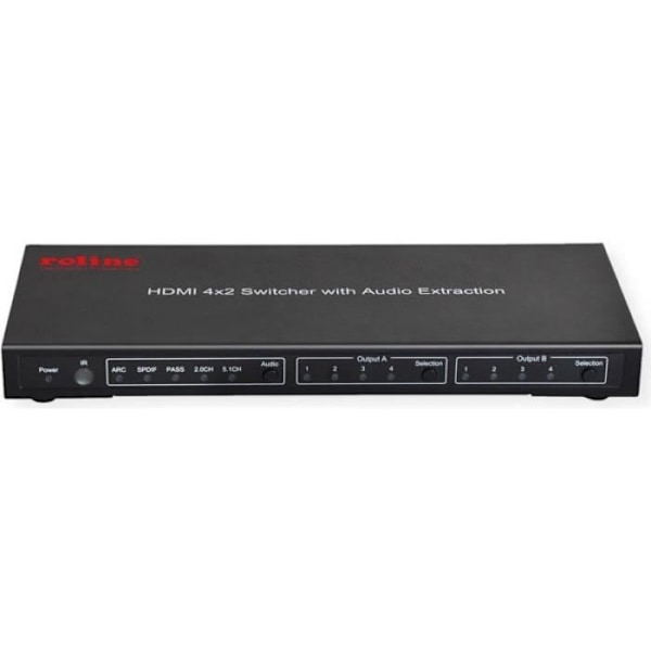 ROLINE 4K HDMI Matrix Switch, 4 x 2, mit Fernbedienung () - 14.01.3579