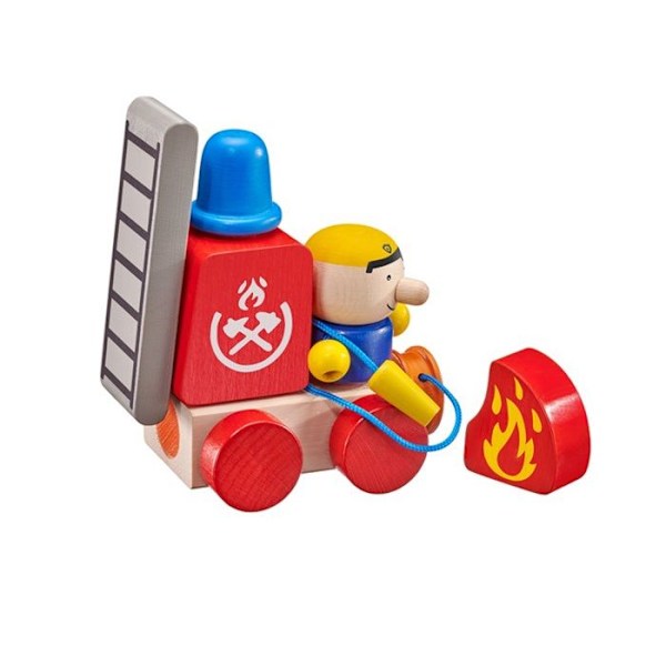 Selecta Klettini Firefighter Scratch 7 delar flerfärgad - 62077 Röd