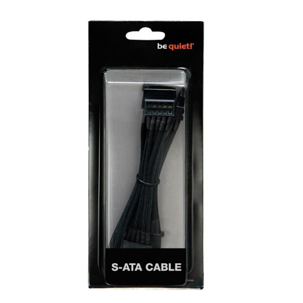 BE QUIET CS-3310 SATA-strömkabel - Svart - Längd 30 cm - 1xSATA-kontakt