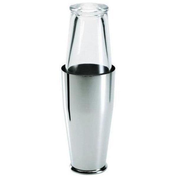 Alessi A di Shaker i glas och 18/10 rostfritt stål - Satin - 5050