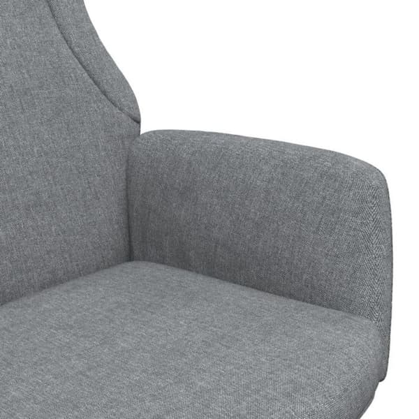 vidaXL avkopplingsstol ljusgrå tyg 341394 Ljusgrått