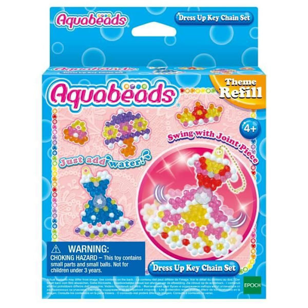Aquabeads Party Dress Box - Epoch d'Enfance - 31362 - För barn från 4 år och uppåt REFILL FESTKLÄNNINGAR