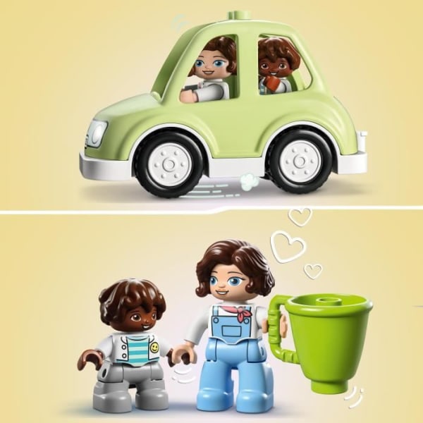 LEGO DUPLO My Town 10986 Familjehem på hjul - Pedagogisk leksak med bil och klossar