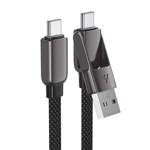 Kabel - ACEFAST - C13-05 - USB-A/USB-C - 480 Mb/s (USB 2.0) - Snabbladdning 3 A