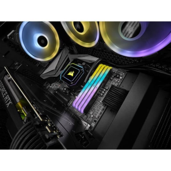 CORSAIR Memory Vengeance RGB RT 3600MHz 128GB (4x32GB) Dimm DDR4 för AMD Ryzen för AMD Threadripper (CMN128GX4M4Z3600C18)