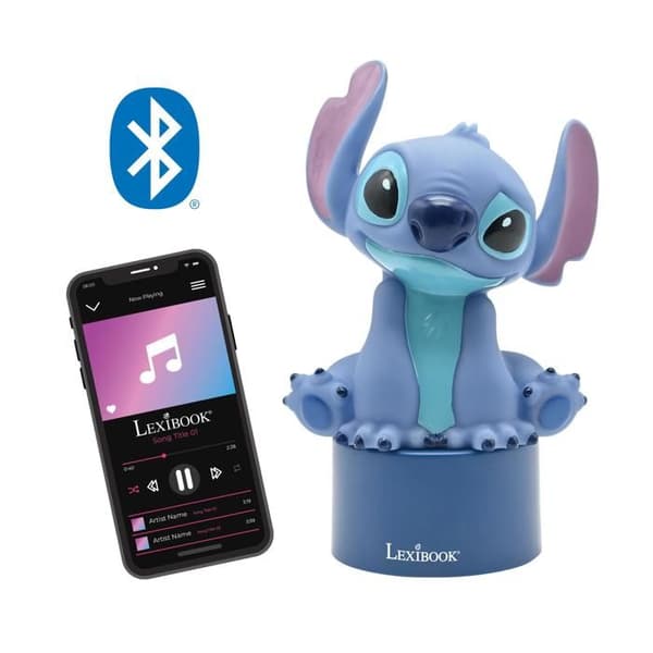 Bluetooth-högtalare nattlampa Stitch BLÅ
