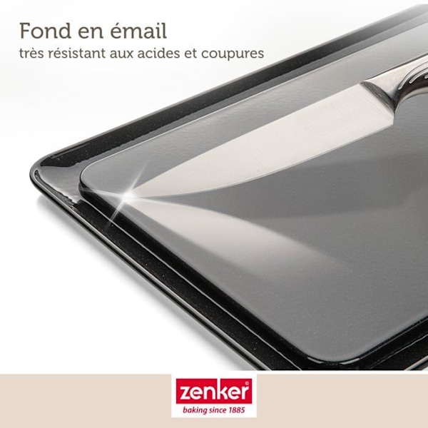 Springform - Zenker - 7022 - Rektangulär - 29 x 42 cm - Metall - Tål maskindisk Svart
