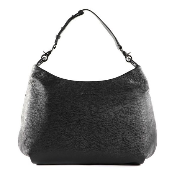 Axelväska - MANDARINA DUCK - Mellow Leather - Kalvskinn - Svart - 36x32x13 cm svart
