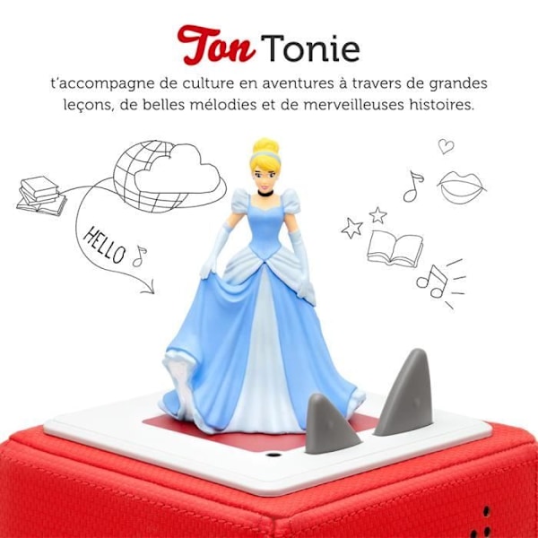 tonies® - Tonie Figure - Disney - Askungen - Audio Figure för Toniebox Blå