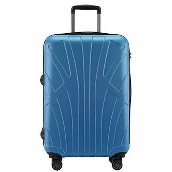 SUITLINE - Set med 3 hårda resväskor, (S, M, L), cyan