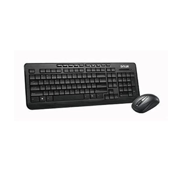 Delux K3100G+M107GX Trådlöst franskt tangentbord
