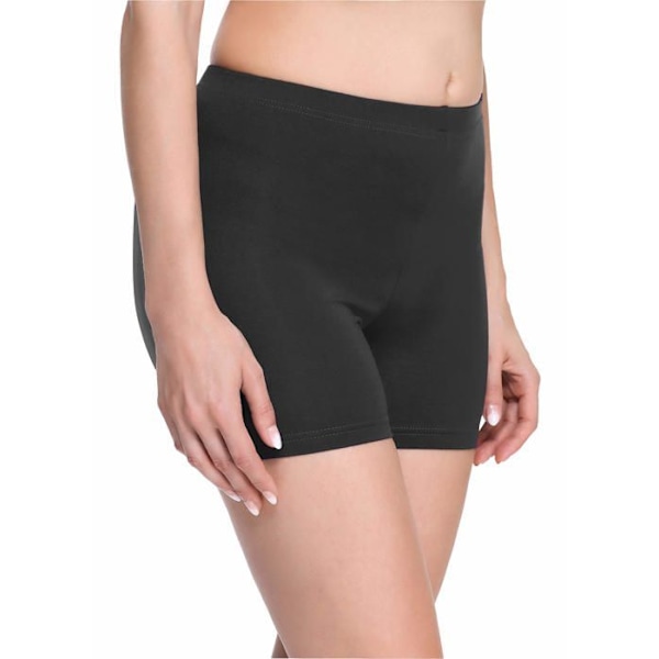 Kort Glatt stil Kort Cyklist Hotpants Legging Kvinnor MS10-283 Grafit S