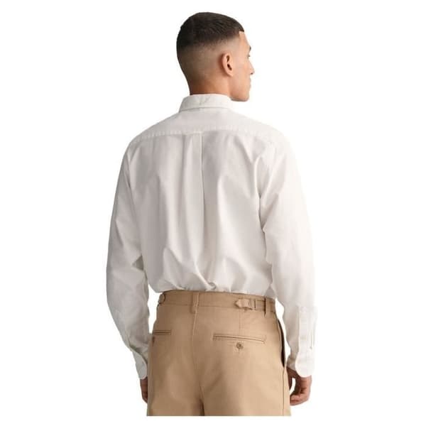 GANT REG Oxford Skjorta, Vit, M Man - S