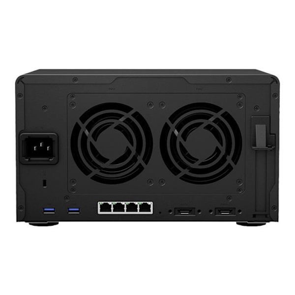 NAS-server - Synology - DiskStation DS1621+ - 6 fack - 4 GB DDR4 RAM - RAID 10