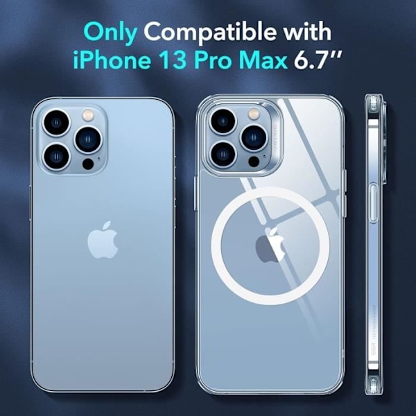 Coque - ESR - iPhone 13 Pro Max - Kompatibel med MagSafe - Militär antishock-skydd - Transparent Transparent
