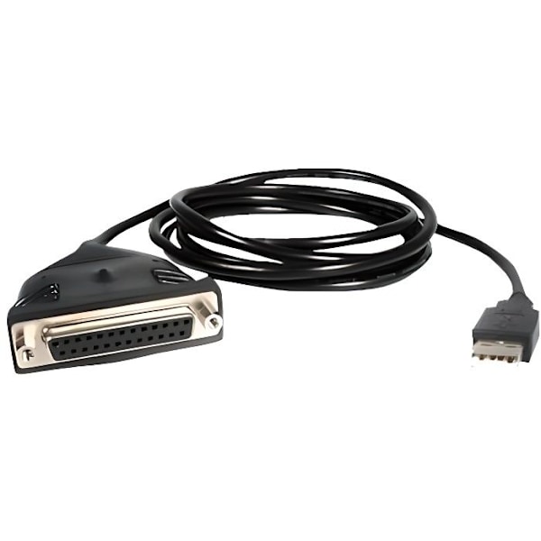USB till DB25 adapterkabel - STARTECH - 1,80 m - USB 2.0 - Skrivare - Svart