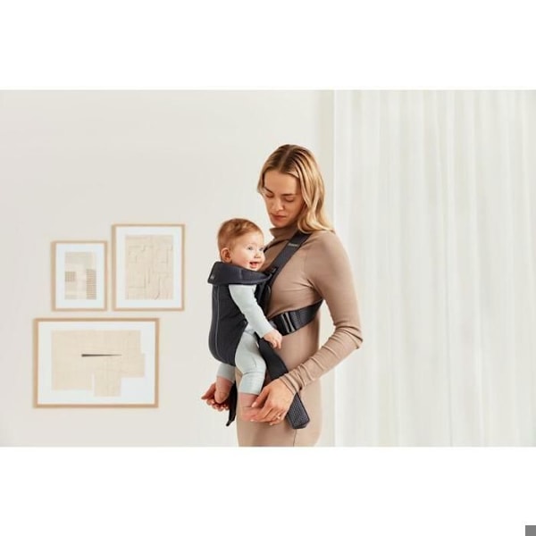 Bärsele Mini - BABYBJORN - 3D Mesh - Antracit - Fysiologisk - Blandat Antracit