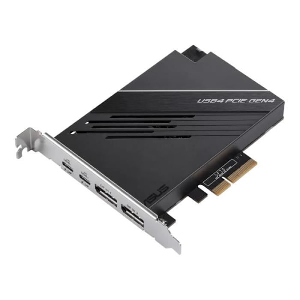 ASUS USB4 Pcie Gen4 - USB 4.0 40 Gbit/s kontrollerkort kompatibelt med DisplayPort 1.4, 8K och Power Delivery 60W 20V-3A - PCI-Expre-buss