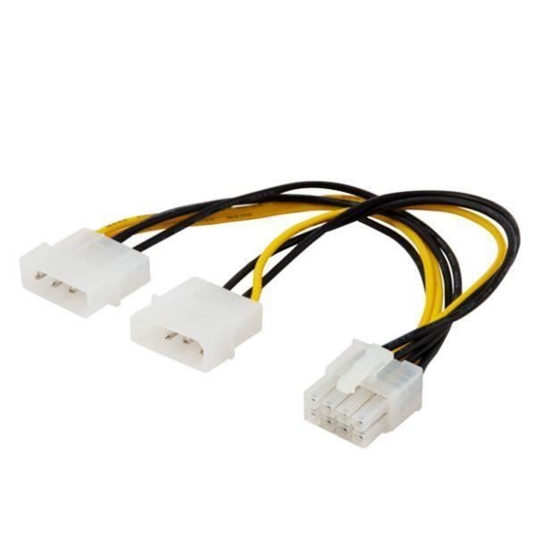 Strömkabel - Cavo Savio - AK-18 - Molex 4-pin - 8-pin EPS - 18 cm