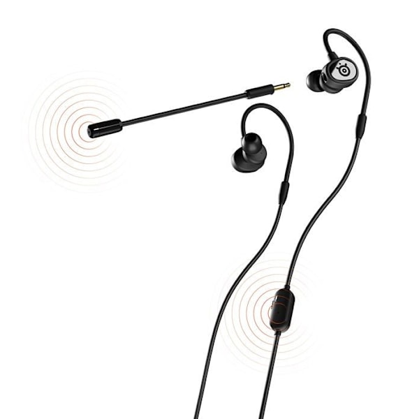Steelseries Tusq trådbundet in-ear gamingheadset svart