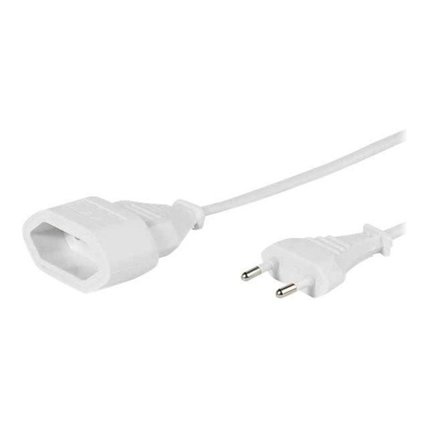 Vivanco EV3W Förlängningskabel bipolär (M) för bipolär (F) 3 m vit