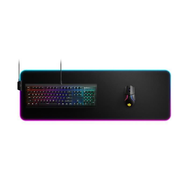 Musmatta - STEELSERIES - QcK Prism Cloth XL - 90 cm - Dynamisk RGB - Halkskyddande