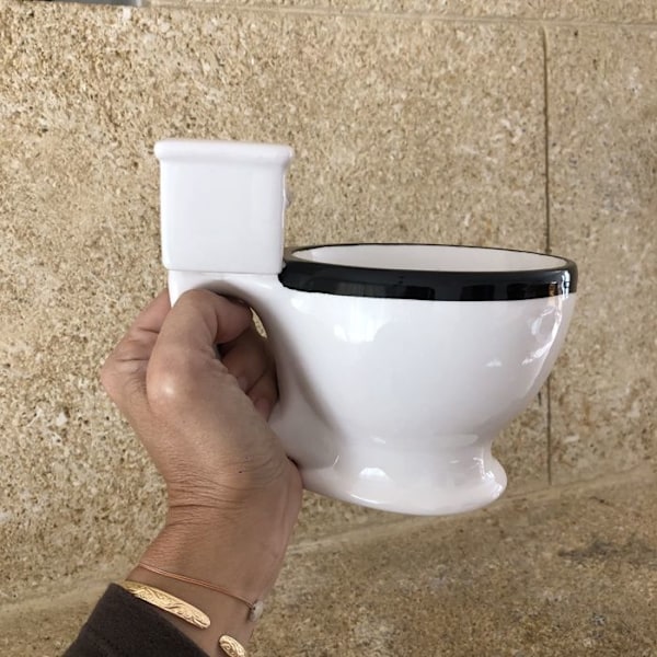 Mugg - Prylar och presenter - Toalett - 400 ml - Keramik - Tål inte diskmaskin