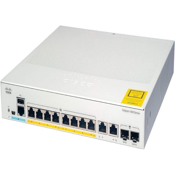 cisco cisco c1000-8t-2g-l svart svart Svart Grå